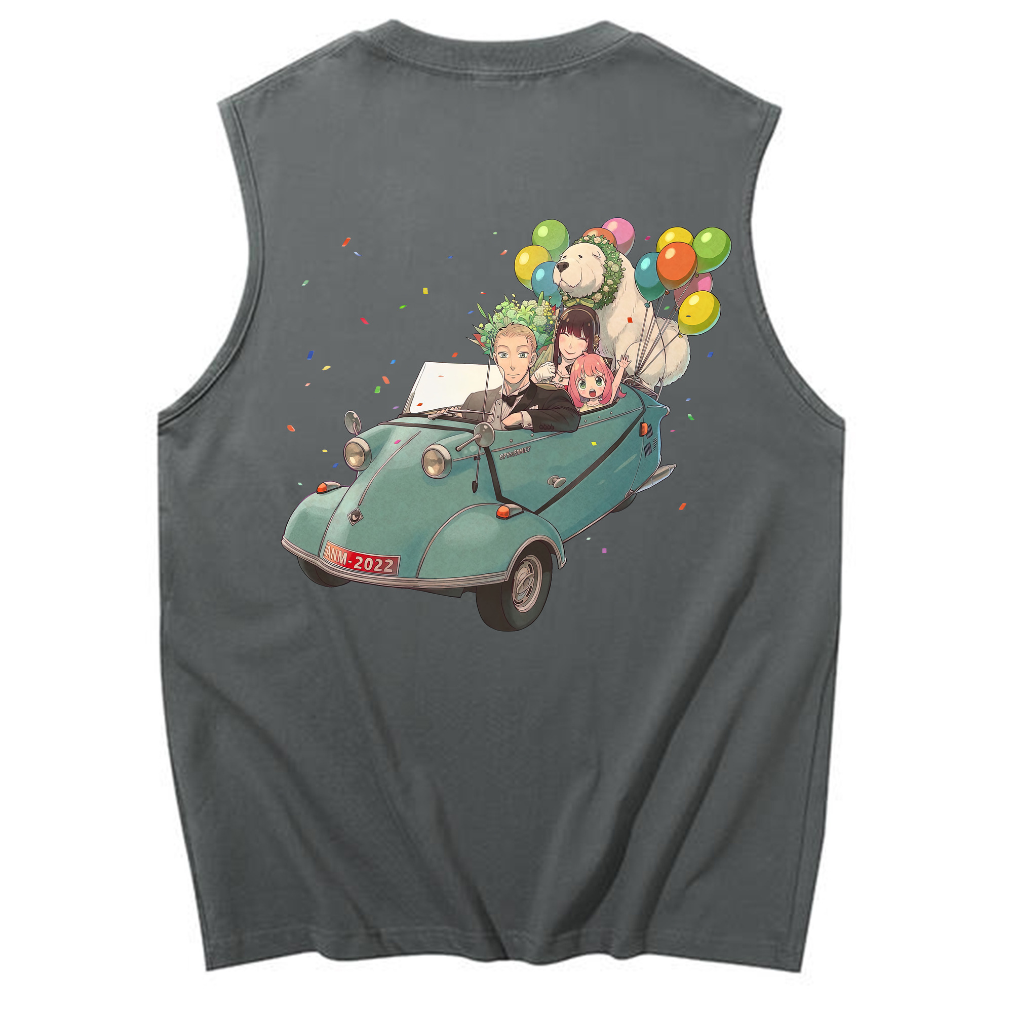 （画像用） SPY×FAMILY间谍家家酒 コットン100％タンクトップ（背面プリント）